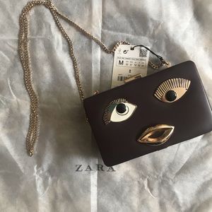 Zara | Funky Artsy Chain Box Clutch